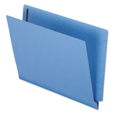 Pendaflex PFXH10U13BL Reinforced End Tab Expansion Folder, Two Fasteners, Letter, Blue, 50/box