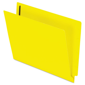 Pendaflex PFXH10U13Y Colored Reinforced End Tab Fastener Folders, 0.75" Expansion, 2 Fasteners, Letter Size, Yellow Exterior, 50/Box