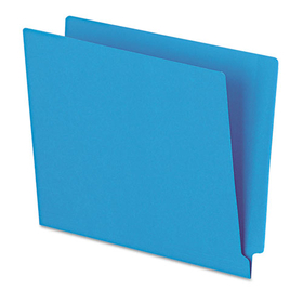 Pendaflex PFXH110DBL Reinforced End Tab Folders, Two Ply Tab, Letter, Blue, 100/box