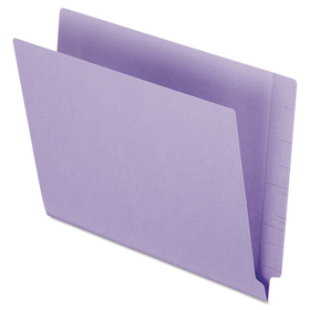 Pendaflex PFXH110DPR Colored End Tab Folders with Reinforced Double-Ply Straight Cut Tabs, Letter Size, 0.75" Expansion, Purple, 100/Box