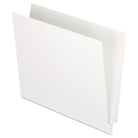 Pendaflex PFXH110DW Reinforced End Tab Folders, Two Ply Tab, Letter, White, 100/box