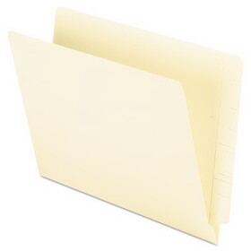 Pendaflex PFXH110D Manila End Tab Folders, 9.5" High Front, Straight 2-Ply Tabs, Letter Size, Manila, 100/Box