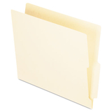 Pendaflex PFXH114D End Tab Folders, Straight Cut Tab, Two Ply, Letter, Manila, 100/box
