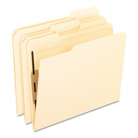 Pendaflex M13U1 Manila Folders with One Bonded Fastener, 1/3-Cut Tabs, Letter Size, 50/Box