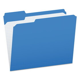 Pendaflex PFXR15213BLU Double-Ply Reinforced Top Tab Colored File Folders, 1/3-Cut Tabs: Assorted, Letter Size, 0.75" Expansion, Blue, 100/Box