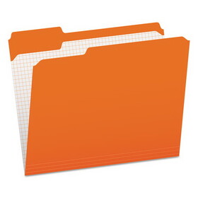 Pendaflex PFXR15213ORA Double-Ply Reinforced Top Tab Colored File Folders, 1/3-Cut Tabs: Assorted, Letter Size, 0.75" Expansion, Orange, 100/Box