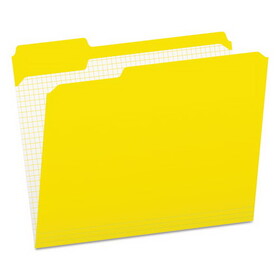Pendaflex PFXR15213YEL Double-Ply Reinforced Top Tab Colored File Folders, 1/3-Cut Tabs: Assorted, Letter Size, 0.75" Expansion, Yellow, 100/Box