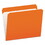 Pendaflex PFXR152ORA Reinforced Top Tab File Folders, Straight Cut, Letter, Orange, 100/box, Price/BX