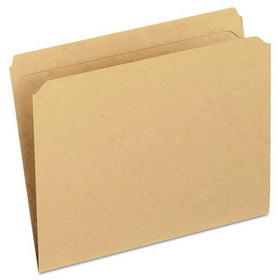Pendaflex PFXRK152 Dark Kraft File Folders with Double-Ply Top, Straight Tabs, Letter Size, 0.75" Expansion, Brown, 100/Box