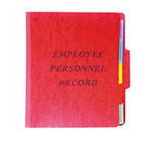 Pendaflex PFXSER1ER Personnel Folders, 1/3 Cut Top Tab, Letter, Red