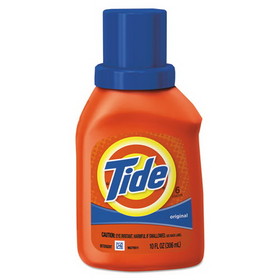 Tide 00471 Liquid Laundry Detergent, Original Scent, 10 oz Bottle, 12/Carton
