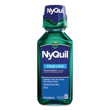 Vicks PGC01426 NyQuil Cold and Flu Nighttime Liquid, 12 oz Bottle, 12/Carton