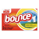 Bounce PGC02664 Fabric Softener Sheets, Outdoor Fresh, 2/Box, 156 Boxes/Carton