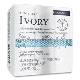 Ivory PGC12364 Individually Wrapped Bath Soap, Original Scent, 3.1 oz Bar, 72/Carton
