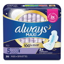 Always 17902PK Maxi Pads, Extra Heavy Overnight, 20/Pack