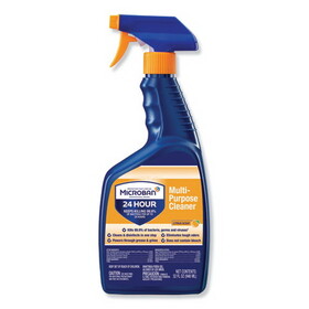 Microban PGC30110EA 24-Hour Disinfectant Multipurpose Cleaner, Citrus, 32 oz Spray Bottle