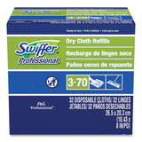 Swiffer PGC33407BX Dry Refill System, Cloth, White, 32/box