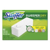 Swiffer PGC81216 Dry Refill Cloths, White, 10.4