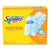 Swiffer PGC99036BX Dusters Refill, Fiber Bristle, Light Blue, 18/Box
