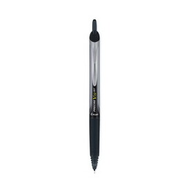Pilot PIL13450 Precise V10RT Roller Ball Pen, Retractable, Bold 1 mm, Black Ink, Black Barrel, Dozen