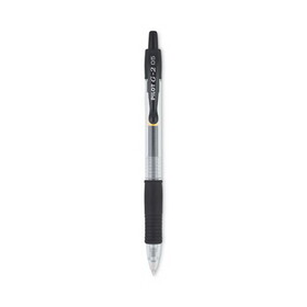 PILOT CORP. OF AMERICA PIL31002 G2 Premium Gel Pen, Retractable, Extra-Fine 0.5 mm, Black Ink, Smoke/Black Barrel, Dozen