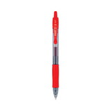 Pilot 31022 G2 Premium Retractable Gel Pen, 0.7mm, Red Ink, Smoke Barrel, Dozen