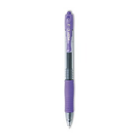 PILOT CORP. OF AMERICA PIL31029 G2 Premium Gel Pen, Retractable, Fine 0.7 mm, Purple Ink, Smoke/Purple Barrel, Dozen