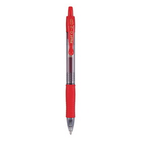 PILOT CORP. OF AMERICA PIL31258 G2 Premium Gel Pen, Retractable, Bold 1 mm, Red Ink, Smoke/Red Barrel, Dozen