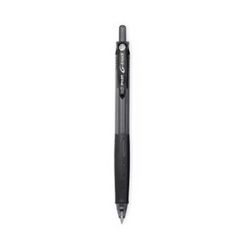 PILOT CORP. OF AMERICA PIL31506 G-Knock BeGreen Gel Pen, Retractable, Fine 0.7 mm, Black Ink, Smoke/Black Barrel, Dozen