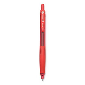 PILOT CORP. OF AMERICA PIL31508 G-Knock BeGreen Gel Pen, Retractable, Fine 0.7 mm, Red Ink, Translucent Red/Red Barrel, Dozen