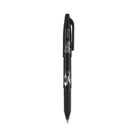 Pilot PIL31550 FriXion Ball Erasable Gel Pen, Stick, Fine 0.7 mm, Black Ink, Black/White Barrel