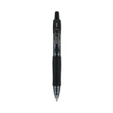 Pilot PIL31734 G2 Mini Gel Pen, Retractable, Fine 0.7 mm, Black Ink, Smoke/Black Barrel, 4/Pack