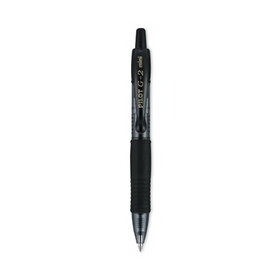 Pilot 31734 G2 Mini Retractable Gel Pen, Fine 0.7mm, Black Ink/Barrel, 4/Pack