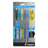 Pilot PIL31776 G2 Mechanical Pencil, 0.7 mm, HB (#2), Black Lead, Assorted Barrel Colors, 5/Pack