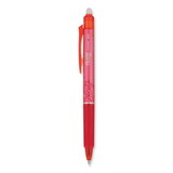 Pilot 32522 FriXion Clicker Erasable Gel Ink Retractable Pen Red Ink, .5mm, Dozen