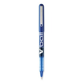 PILOT CORP. OF AMERICA PIL35201 VBall Liquid Ink Roller Ball Pen, Stick, Extra-Fine 0.5 mm, Blue Ink, Blue/Clear Barrel, Dozen