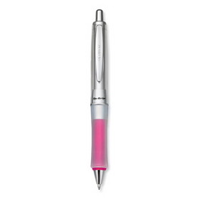 PILOT CORP. OF AMERICA PIL36182 Dr. Grip Center of Gravity Ballpoint Pen, Retractable, Medium 1 mm, Black Ink, Silver/Pink Grip Barrel