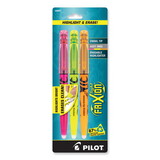 Pilot PIL46507 Frixion Lite Erasable Highlighter, Assorted Ink, Chisel, 3/pack