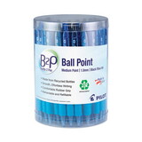 Pilot 57050 B2P Bottle-2-Pen Recycled Retractable Ballpoint Pen, Black/Blue, 1 mm, 36/Pack