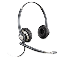 Plantronics PLNHW720 EncorePro Premium Binaural Over The Head Headset with Noise Canceling Microphone, Black