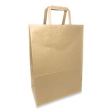 Prime Time Packaging PTEFH12717 Kraft Paper Bags, 1/6th BBL 12 x 7 x 17, Natural, 300/Bundle