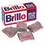 Brillo PUXW240000CT Hotel Size Steel Wool Soap Pad, 4 x 4, Charcoal/Pink,10/Pack, 120/Carton, Price/CT