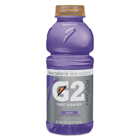 Gatorade QKR04060 G2 Perform 02 Low-Calorie Thirst Quencher, Grape, 20 Oz Bottle, 24/carton