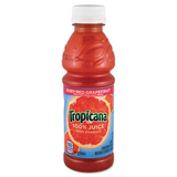 Tropicana QKR57161 100% Juice, Ruby Red Grapefruit, 10oz Bottle, 24/carton