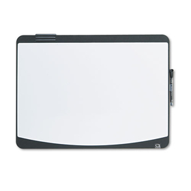 Quartet QRT06355BK Tack & Write Board, 23 1/2 X 17 1/2, Black/white Surface, Black Frame