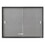 Quartet QRT2364S Enclosed Bulletin Board, Fabric/cork/glass, 48 X 36, Gray, Aluminum Frame, Price/EA