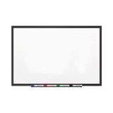 Quartet QRT2543B Classic Porcelain Magnetic Whiteboard, 36 X 24, Black Aluminum Frame