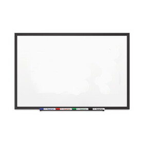 Quartet QRT2543B Classic Series Porcelain Magnetic Dry Erase Board, 36 x 24, White Surface, Black Aluminum Frame