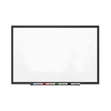 Quartet QRT2545B Classic Porcelain Magnetic Whiteboard, 60 X 36, Black Aluminum Frame