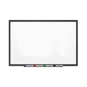 Quartet QRT2545B Classic Series Porcelain Magnetic Dry Erase Board, 60 x 36, White Surface, Black Aluminum Frame